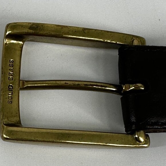 Allen Edmonds Brown Belt Brass Buckle Size 95|38 - Picture 10 of 16